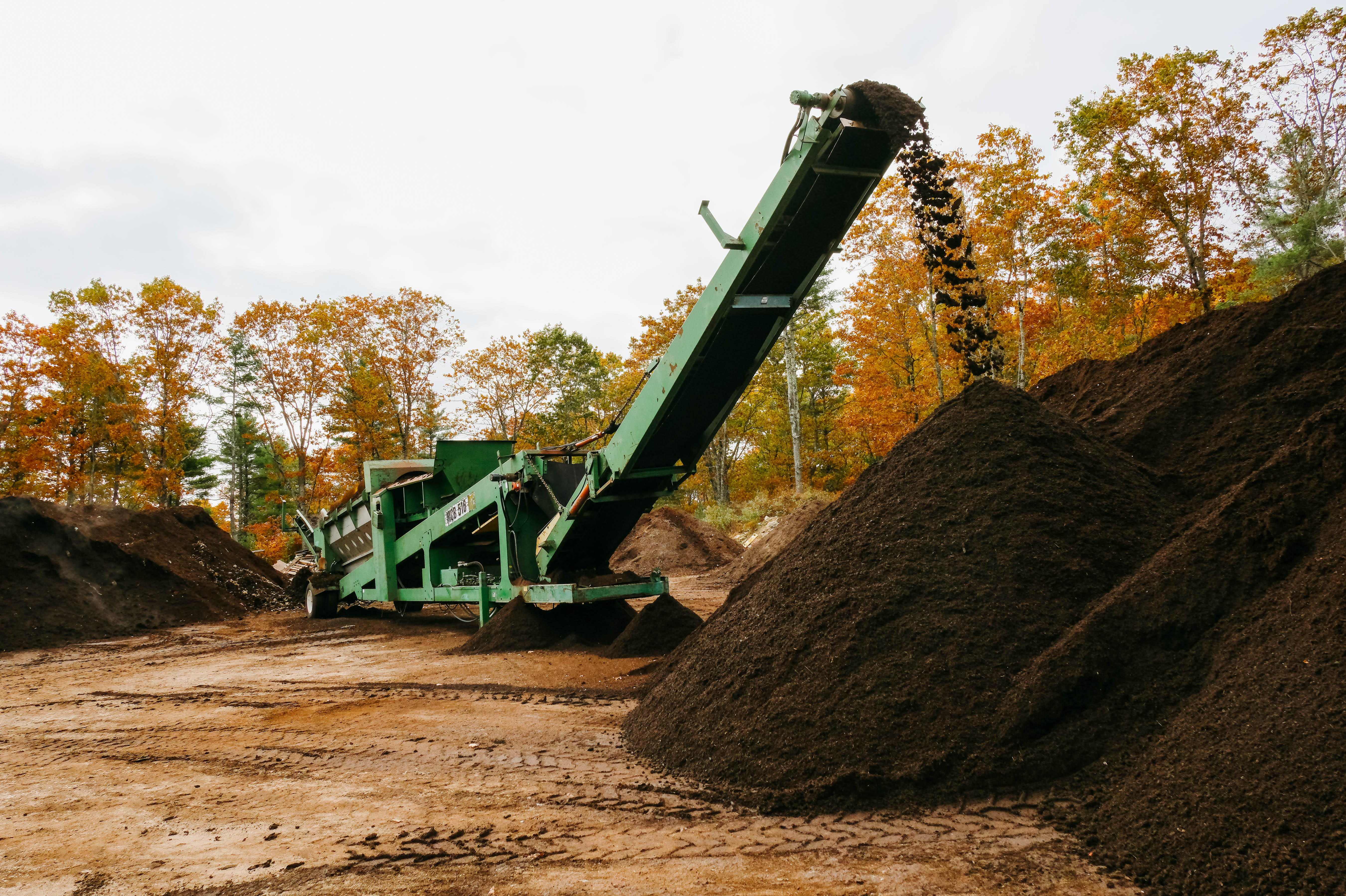 Composting facility where food waste is processed