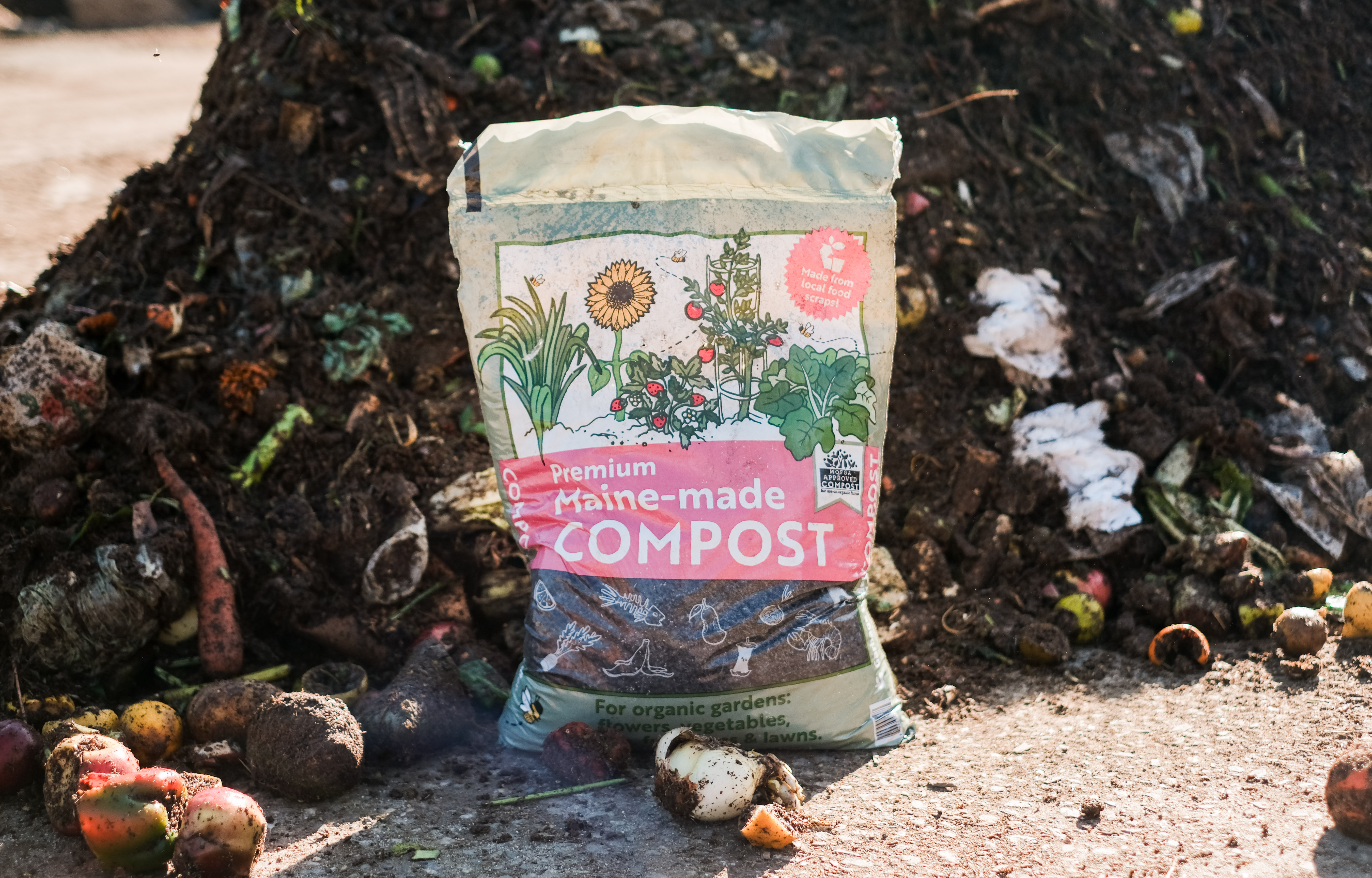 Rich, finished compost ready for gardens